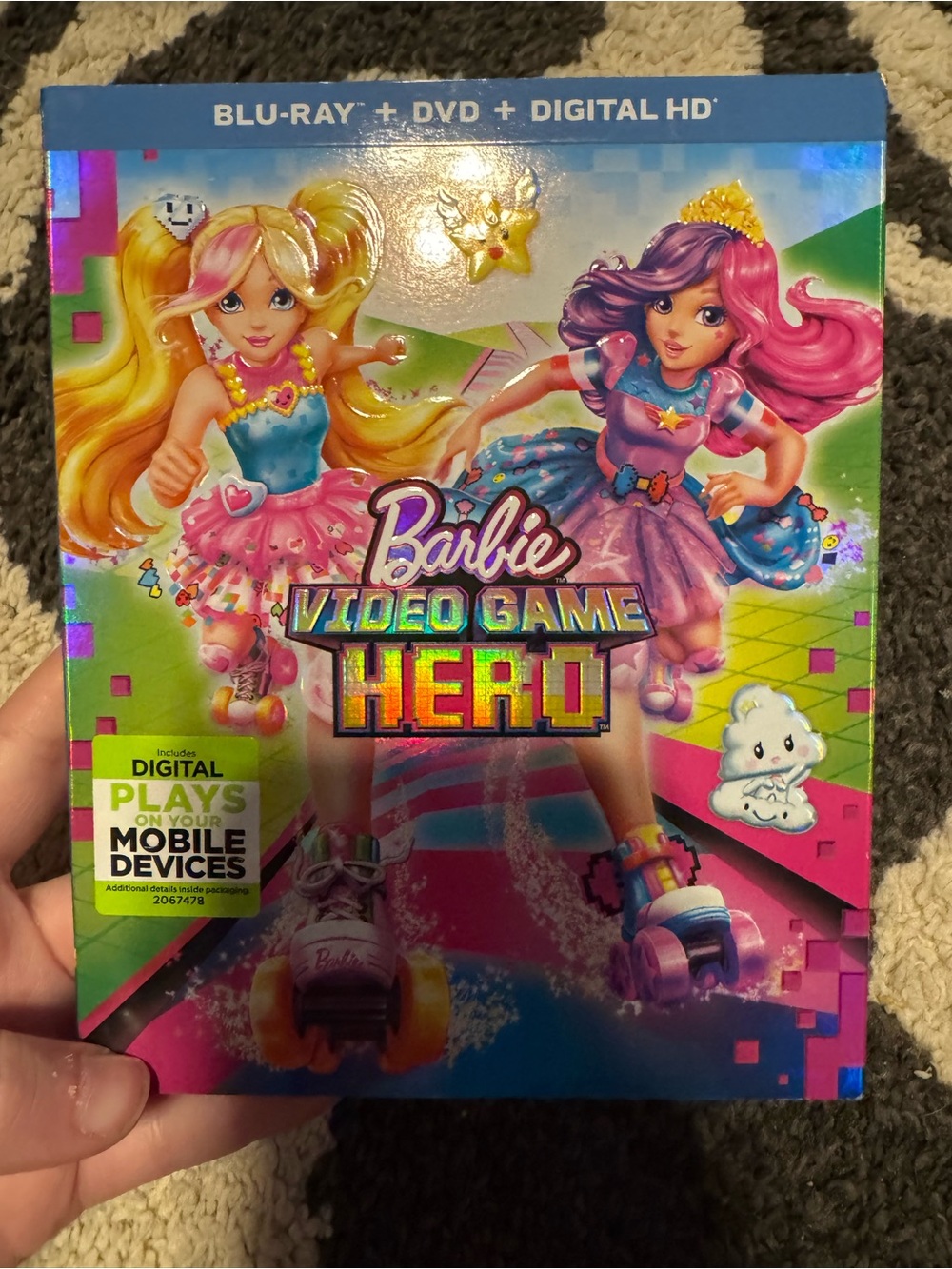 Barbie Video Game Hero Blu-ray + DVD – Pink, Purple & Blue Artwork